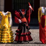 Plaza Mayor costumes Madrid Spain